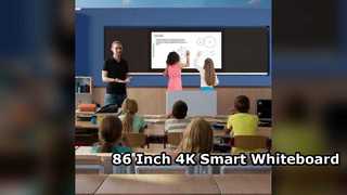 86 inch 4K slim whiteboard voor klaslokalen
