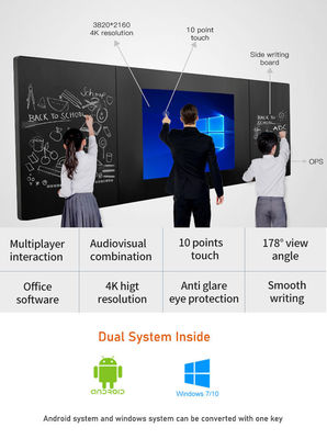 86 inch 4K Smart Nano Blackboard Touch Screen voor scholen en instellingen