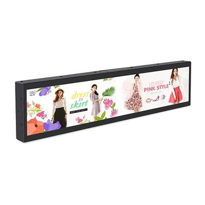Gepersonaliseerd LCD-scherm met balk voor wandmontage op de vloer