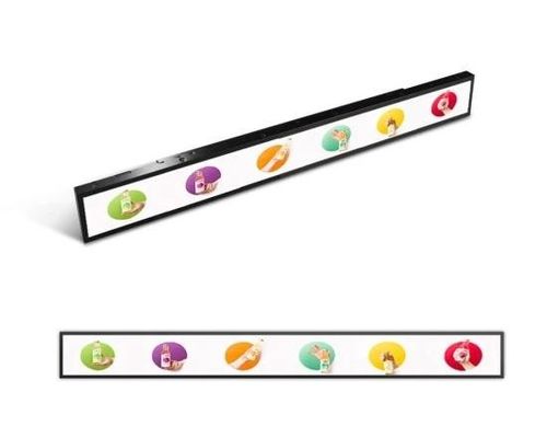Wandmontage Stretched Bar LCD Display 65 inch voor reclame