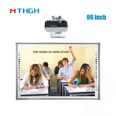 96 inch Draagbaar Interactief Whiteboard Smart Infrarood 20 punten voor conferentieruimte