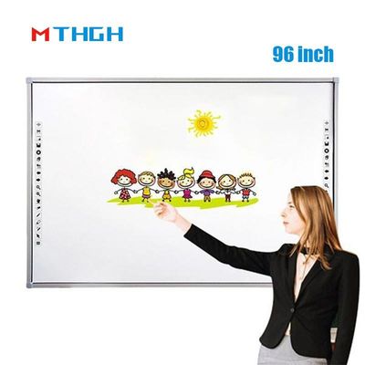 96 inch Draagbaar Interactief Whiteboard Smart Infrarood 20 punten voor conferentieruimte