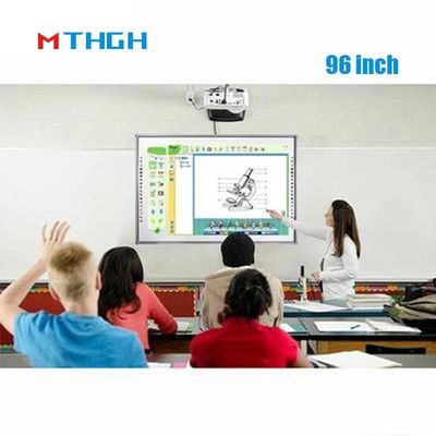 96 inch Draagbaar Interactief Whiteboard Smart Infrarood 20 punten voor conferentieruimte