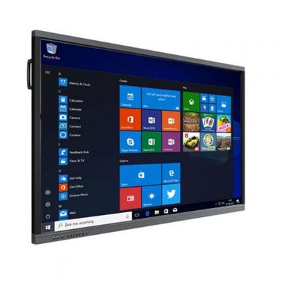 75 inch interactief touchscreen whiteboard met quad core processor en 10W luidsprekers