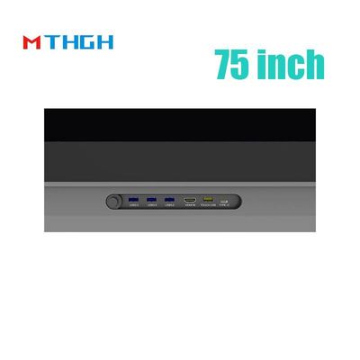 75 inch interactief aanraakscherm Smart Blackboard LED-paneel 500 cd/m2 Schoolonderwijs