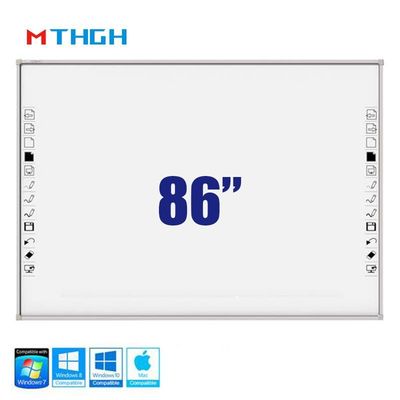 86 inch getemperd glas smart whiteboard met wifi bluetooth usb verbinding voor school supermarkt