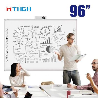 96 inch Digitaal whiteboard voor klaslokaal 10 punten Smart Touch Interactief scherm