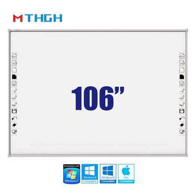 106 inch Elektromagnetisch Touch Smart Whiteboard 3840X2160 Schermresolutie Voor schoolinteractie
