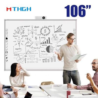 106 inch Elektromagnetisch Touch Smart Whiteboard 3840X2160 Schermresolutie Voor schoolinteractie