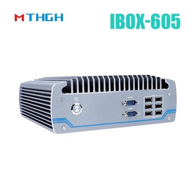 Intel Core I5-8500T Aluminium Chassis Mini PC,Fanless Industrial PC IBOX-605