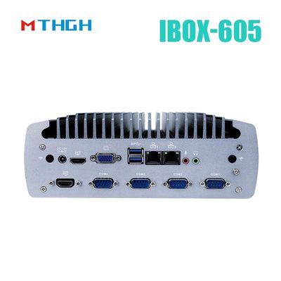 Intel Core I5-8500T Aluminium Chassis Mini PC,Fanless Industrial PC IBOX-605