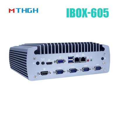 Intel Core I5-8500T Aluminium Chassis Mini PC,Fanless Industrial PC IBOX-605