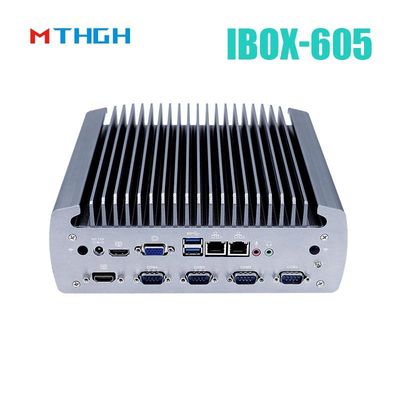 Intel Core I5-8500T Aluminium Chassis Mini PC,Fanless Industrial PC IBOX-605