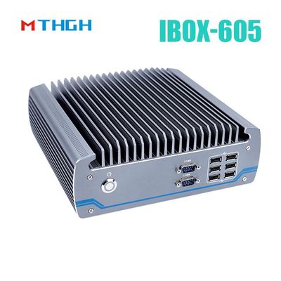 Intel Core I5-8500T Aluminium Chassis Mini PC,Fanless Industrial PC IBOX-605