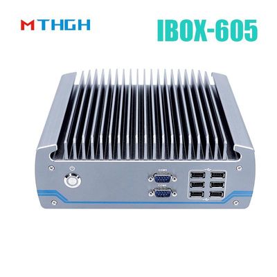 Intel Core I5-8500T Aluminium Chassis Mini PC,Fanless Industrial PC IBOX-605