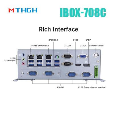 IBOX-708C Fanless Industrial Mini PC met 8GB DDR4 Quad Core I7 6700T