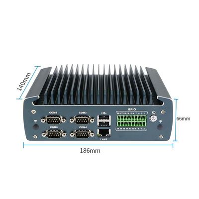 IBOX-1226 J6412 Industrial Fanless Mini PC Met 32 GB RAM En 12 V DC Input