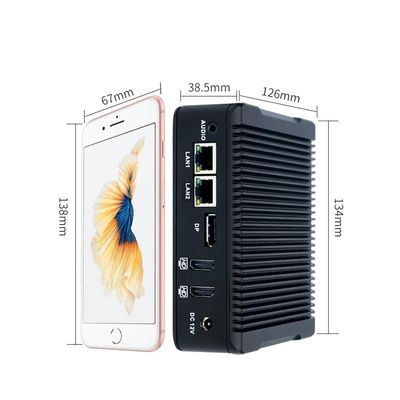 Nano-N5 Plus Industriële Mini-PC Quad Core J3710 1XMSATA 2.5 HDD 2XUSB3.0