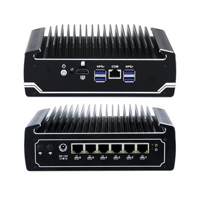IBOX-501 N18 Fanless Industrial Mini PC Quad Core 32 GB opslag met MSATA
