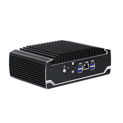 IBOX-501 N18 Fanless Industrial Mini PC Quad Core 32 GB opslag met MSATA