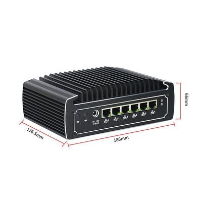 IBOX-501 N18 Fanless Industrial Mini PC Quad Core 32 GB opslag met MSATA