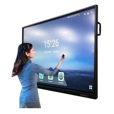 4K 75 inch 20 punt infrarood touch interactief whiteboard voor schoollessen