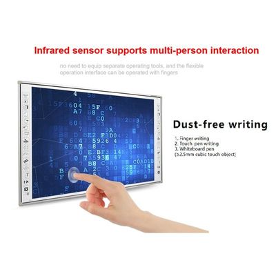 86 inch 20 punten infrarood touchscreen elektronisch interactief whiteboard slim digitaal bord voor school