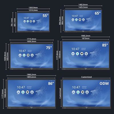 Multi-Touch IR / Capacitive Touch Screen Presentation Board met een helderheid van 400 cd/m2