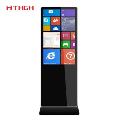 43 inch High Definition Floor Standing Free Standing Digital Signage met maximale resolutie 1920x1080