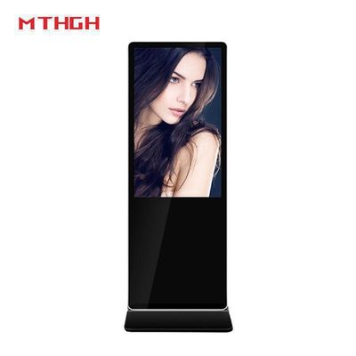 49 inch 1080p resolutie vloer digitale signage met 8GB opslag en Wi-Fi / Bluetooth / USB-connectiviteit