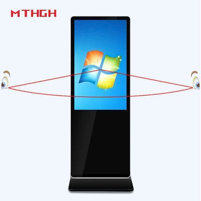 49 inch 1080p resolutie vloer digitale signage met 8GB opslag en Wi-Fi / Bluetooth / USB-connectiviteit