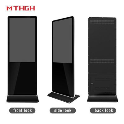 49 inch 1080p resolutie vloer digitale signage met 8GB opslag en Wi-Fi / Bluetooth / USB-connectiviteit