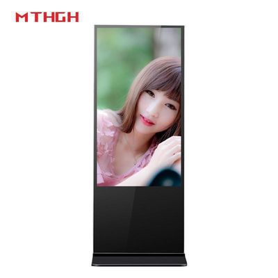 49 inch 1080p resolutie vloer digitale signage met 8GB opslag en Wi-Fi / Bluetooth / USB-connectiviteit