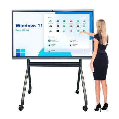 3840x2160 4K schermpanelen 65 inch interactief touchscreen whiteboard met software en 178° H/V kijkhoek