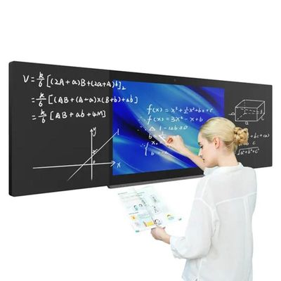 75" Smart Digital Blackboard Infrarood 40 Contacten Interactief School Klaslokaal Onderwijs Whiteboard met Eraser Accessoires