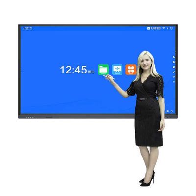 86 inch Smart Interactive Touch Screen Whiteboard, verplaatsbaar en aan de muur bevestigd
