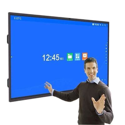 86 inch Smart Interactive Touch Screen Whiteboard, verplaatsbaar en aan de muur bevestigd